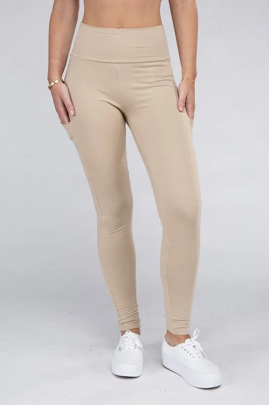 Active Leggings Featuring Concealed Pockets