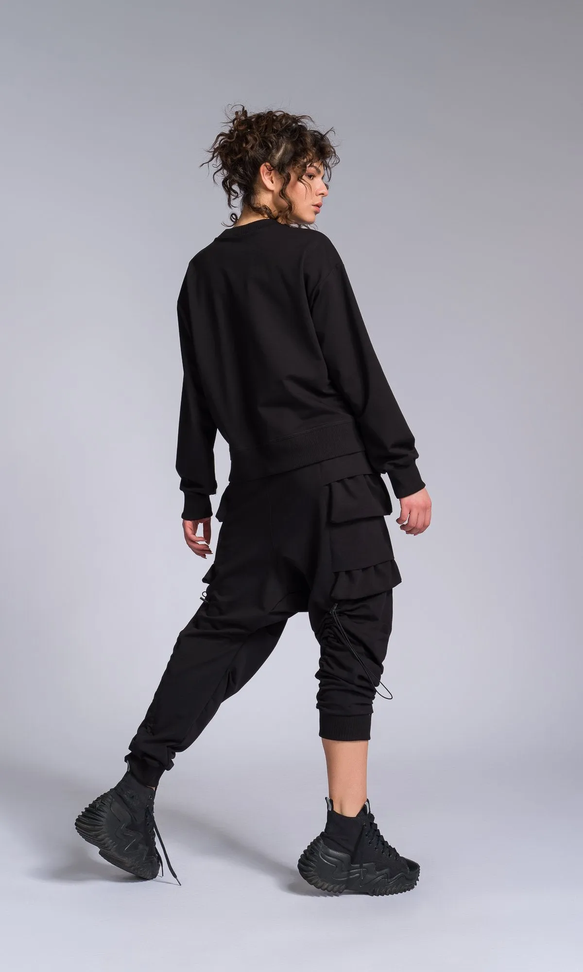 Adjustable Leg Pants with Layered Pockets