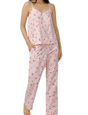 Bedhead Josephine Woven Cotton Poplin Tank and Pant Set