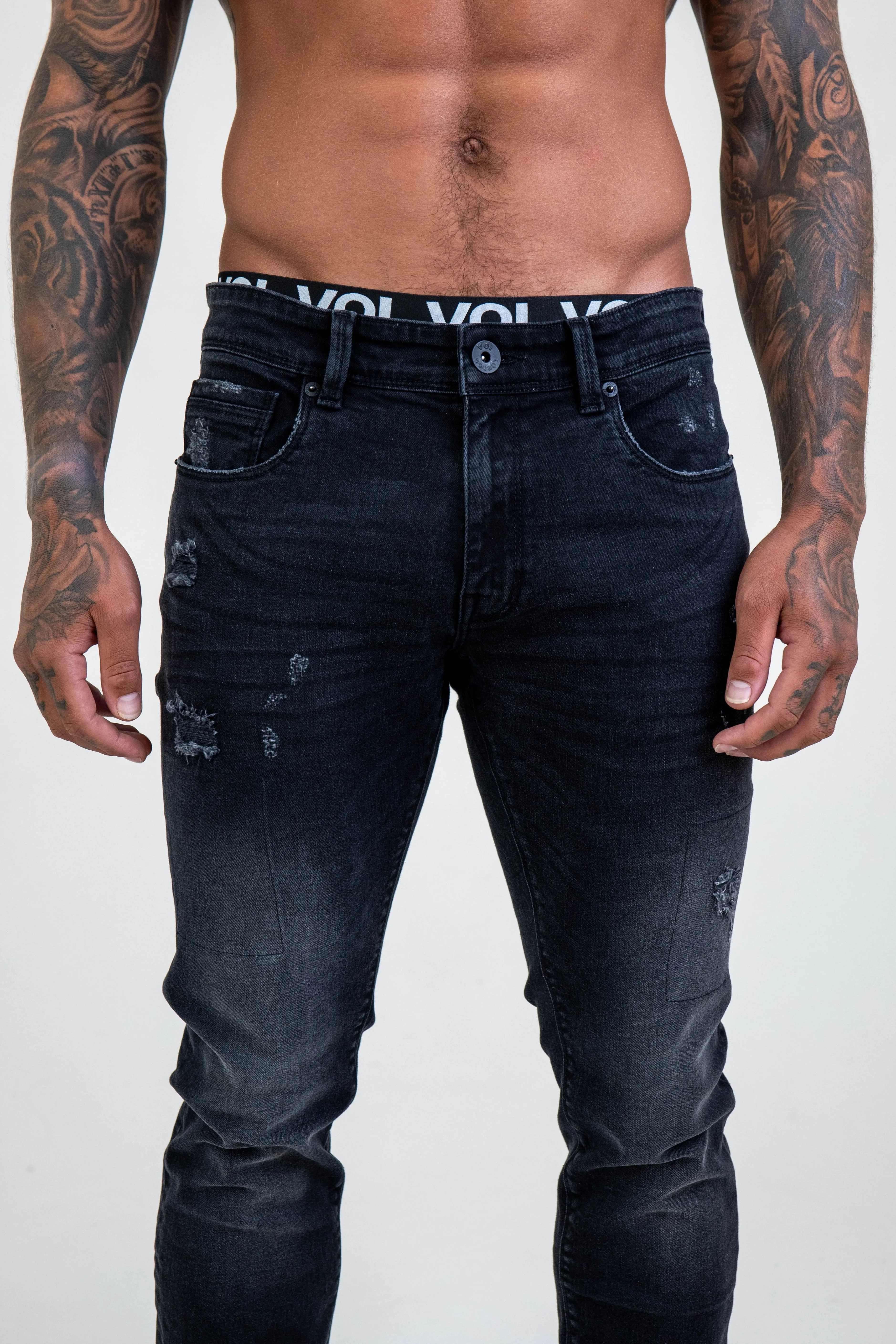 Belmont Tapered Jeans - Black