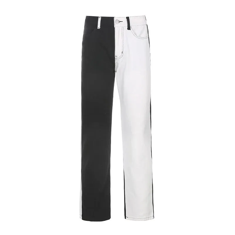 Black And White Jeans