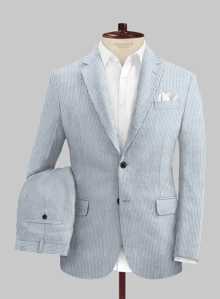 Blue Seersucker Suit