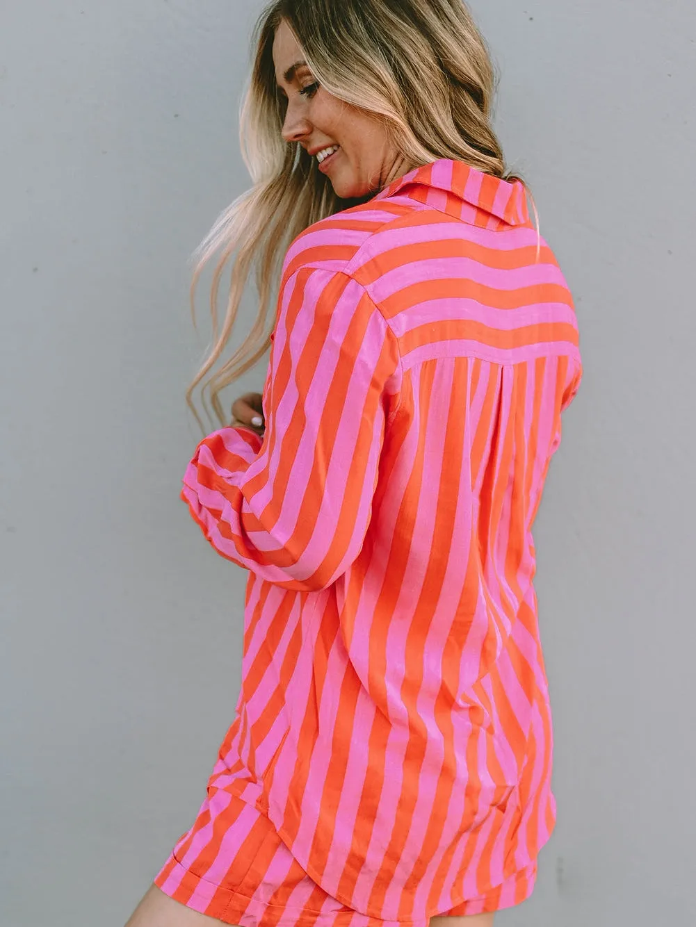 Bold Stripe Loungewear Set