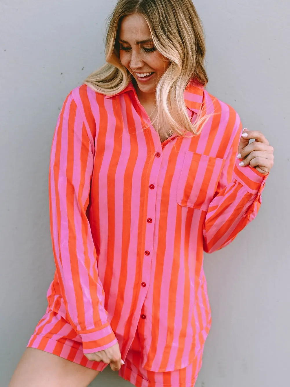 Bold Stripe Loungewear Set