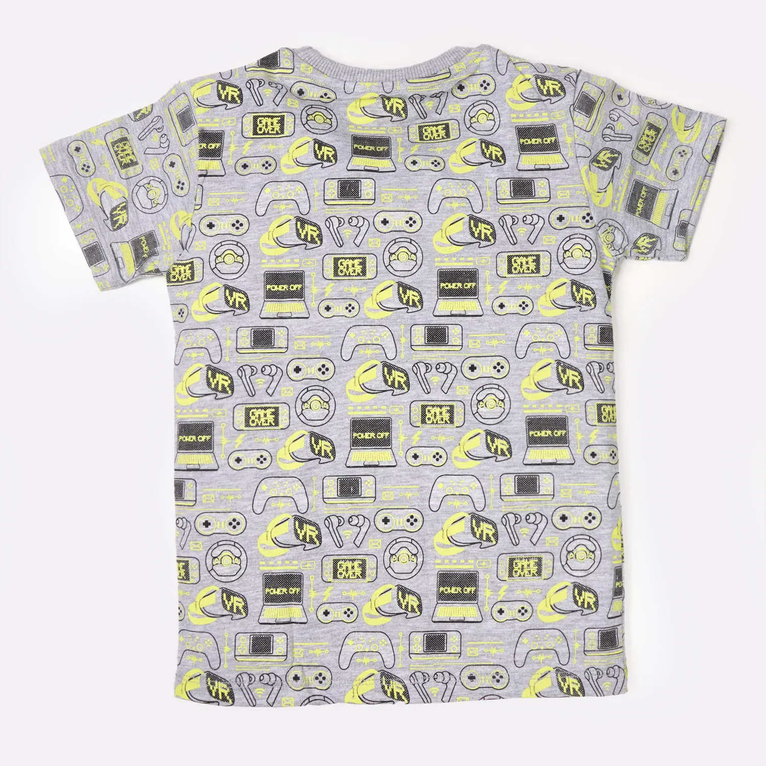 Boys Knitted Night Wear Gamer - H.grey