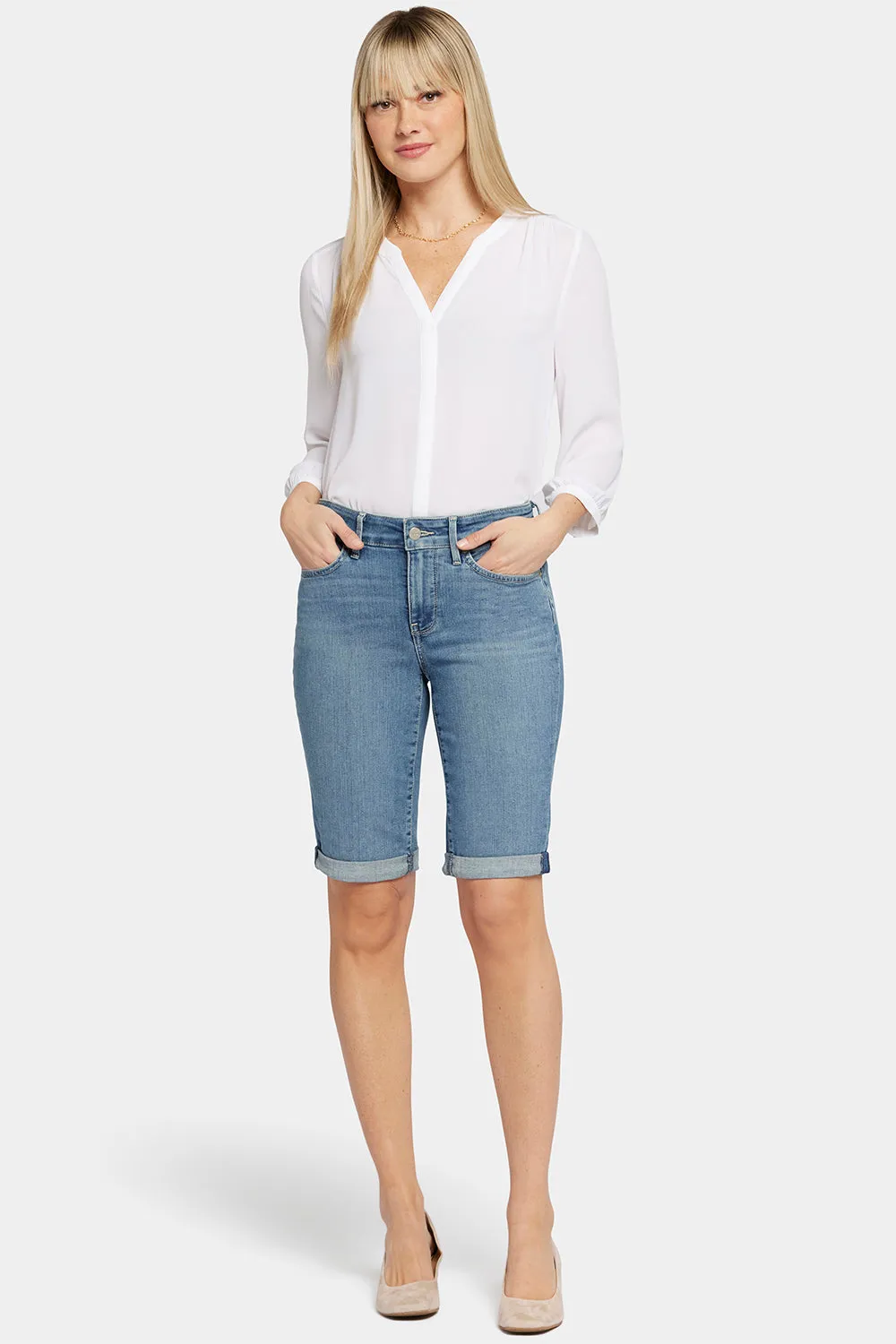 Briella 11 Inch Denim Shorts - Heyburn Wash