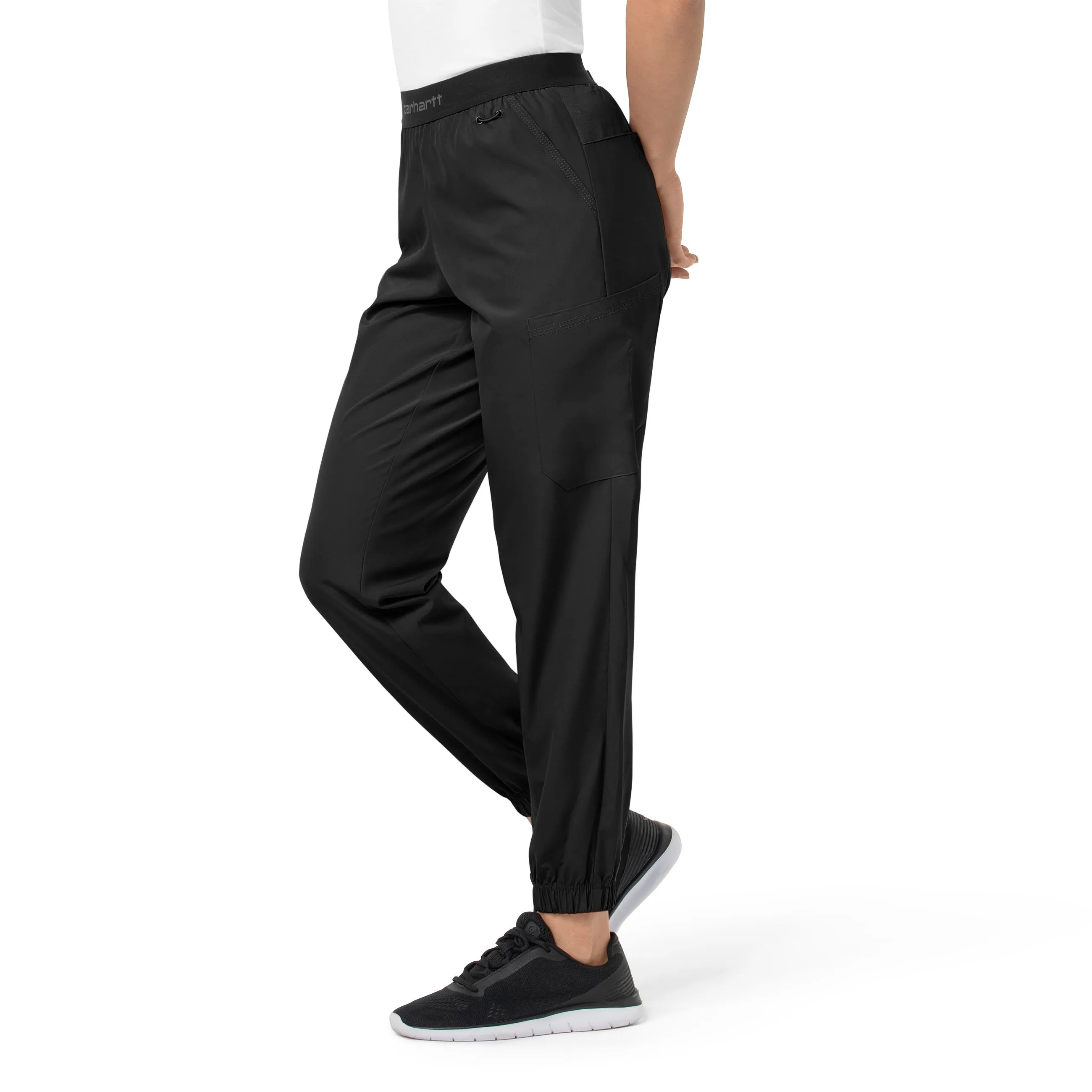 Carhartt Force Liberty Women's Comfort Cargo Jogger Scrub Pant - Black