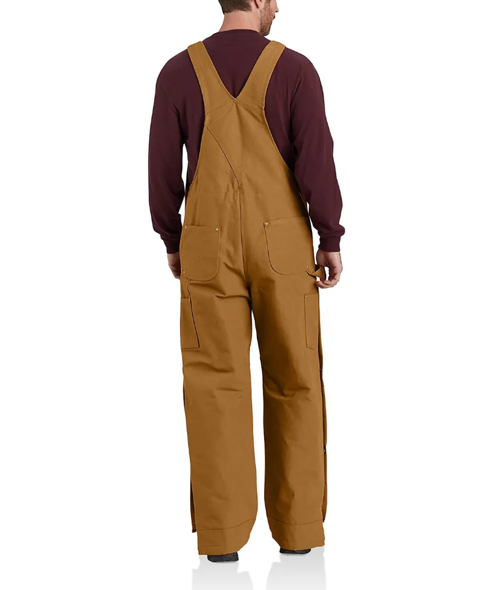 Carhartt Men's Insulated Bib Overalls - Carhartt Brown