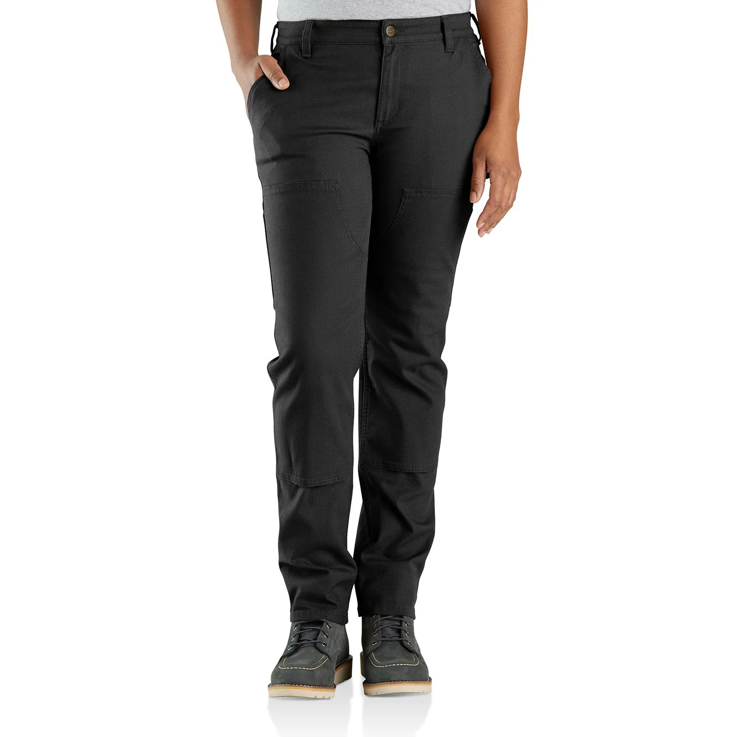 Carhartt Women's Rugged Flex® Double-Front Canvas Pant_Black