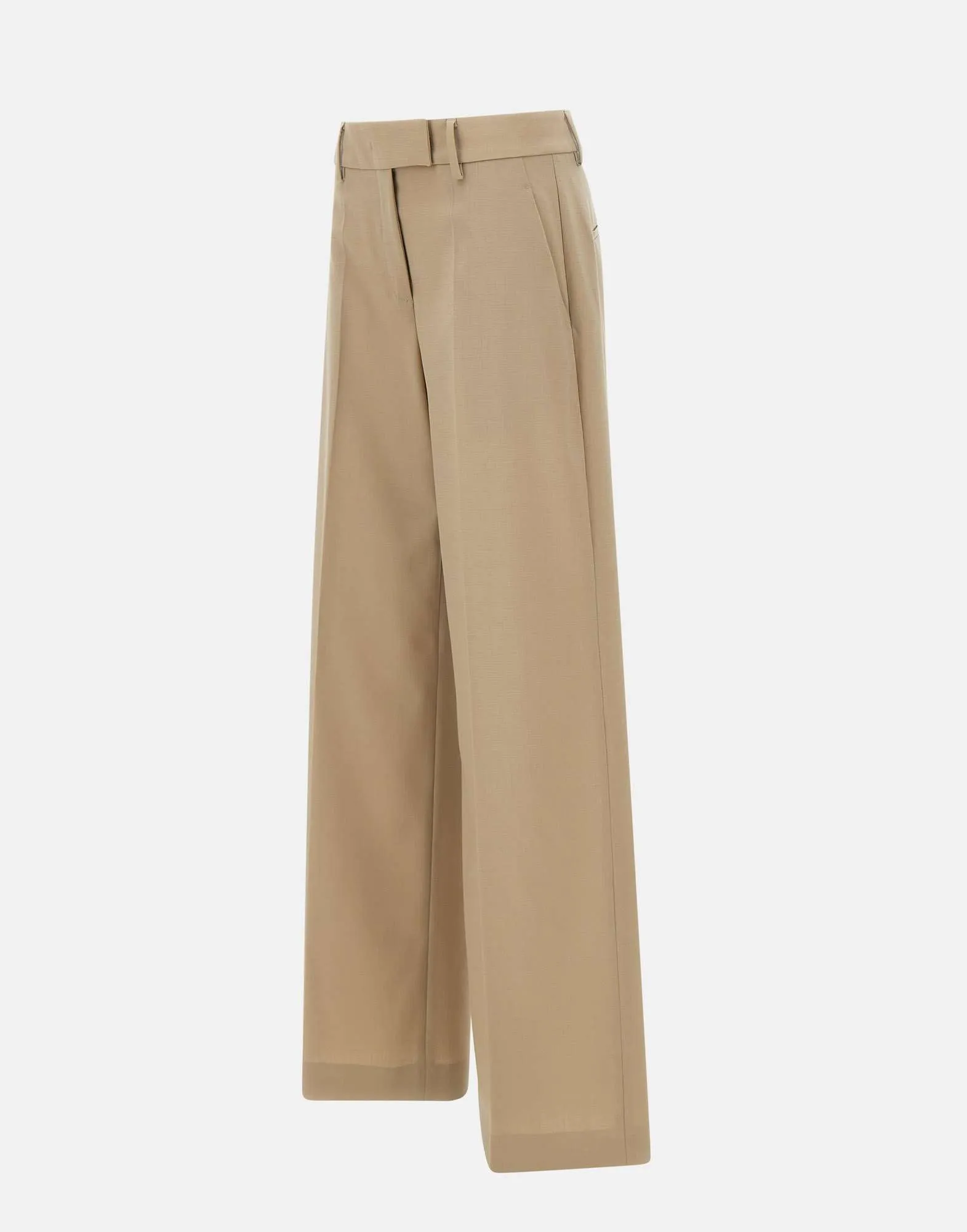 Cool Wool Wide Leg Trousers