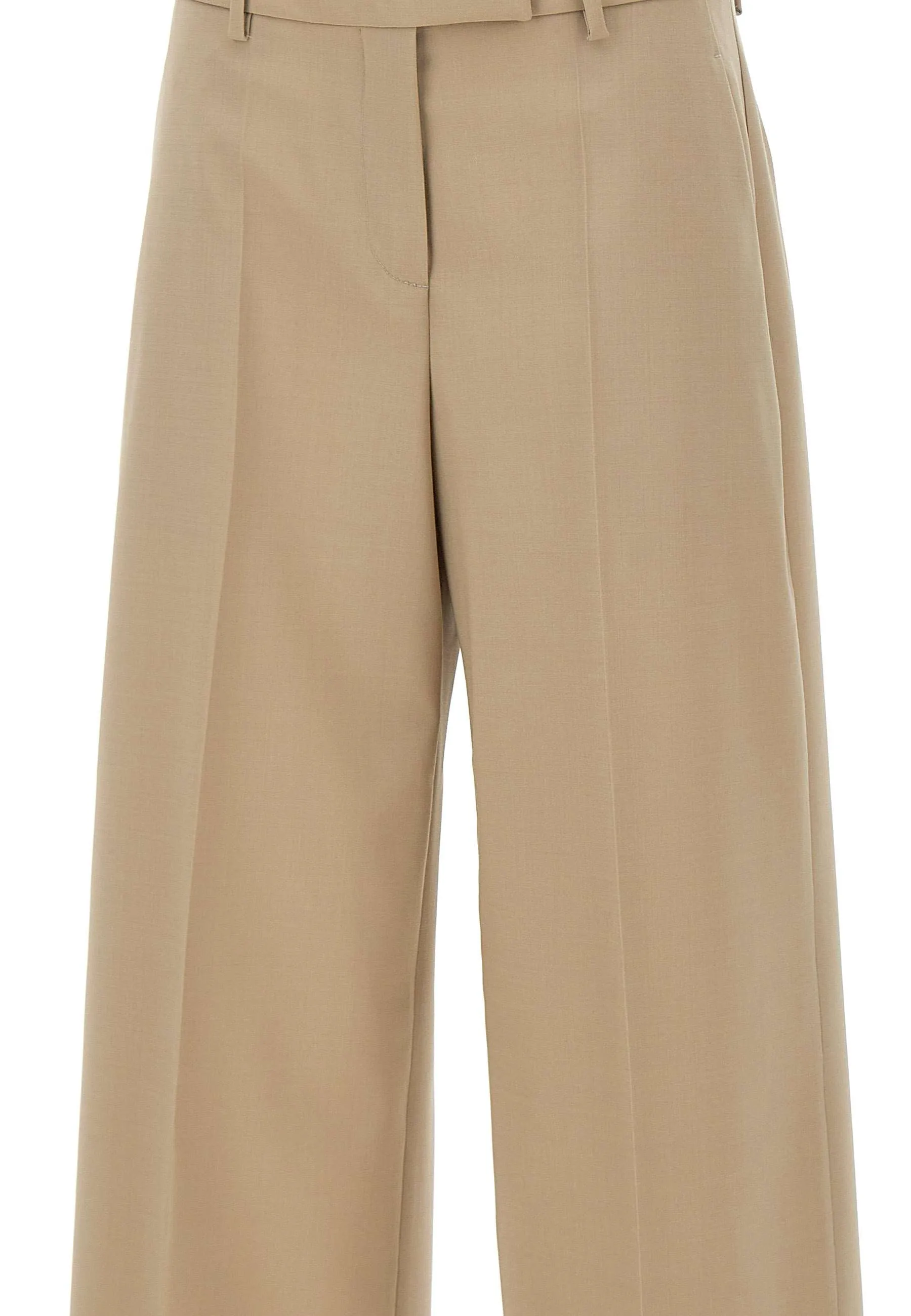 Cool Wool Wide Leg Trousers