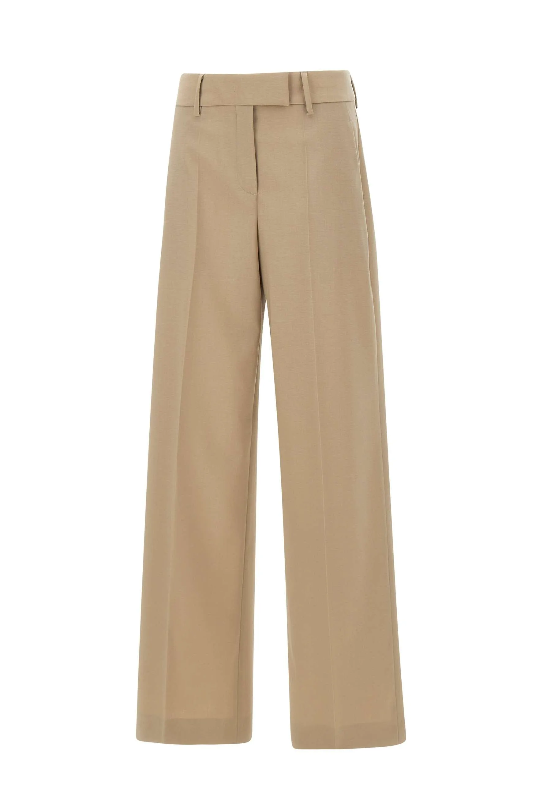 Cool Wool Wide Leg Trousers