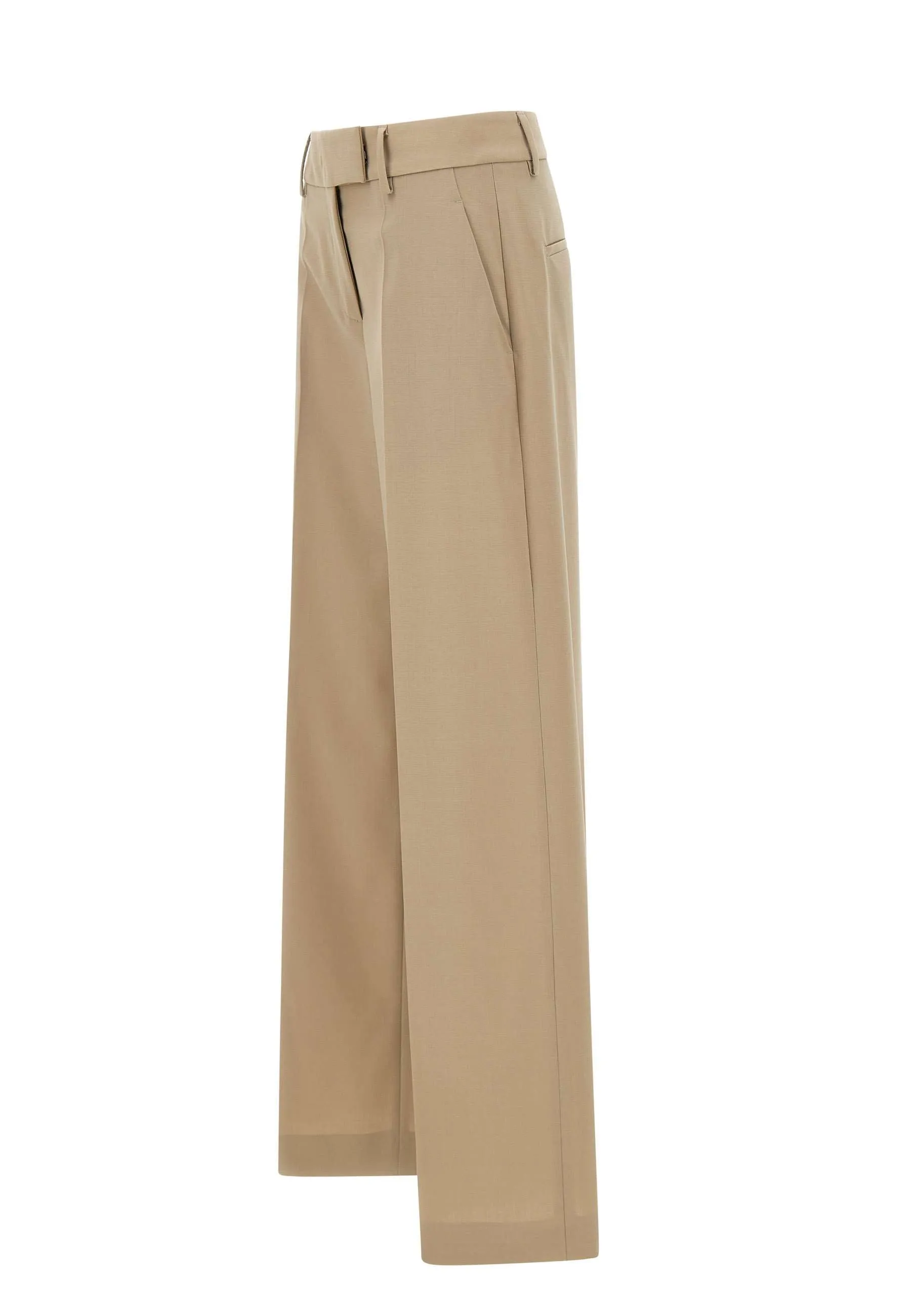 Cool Wool Wide Leg Trousers