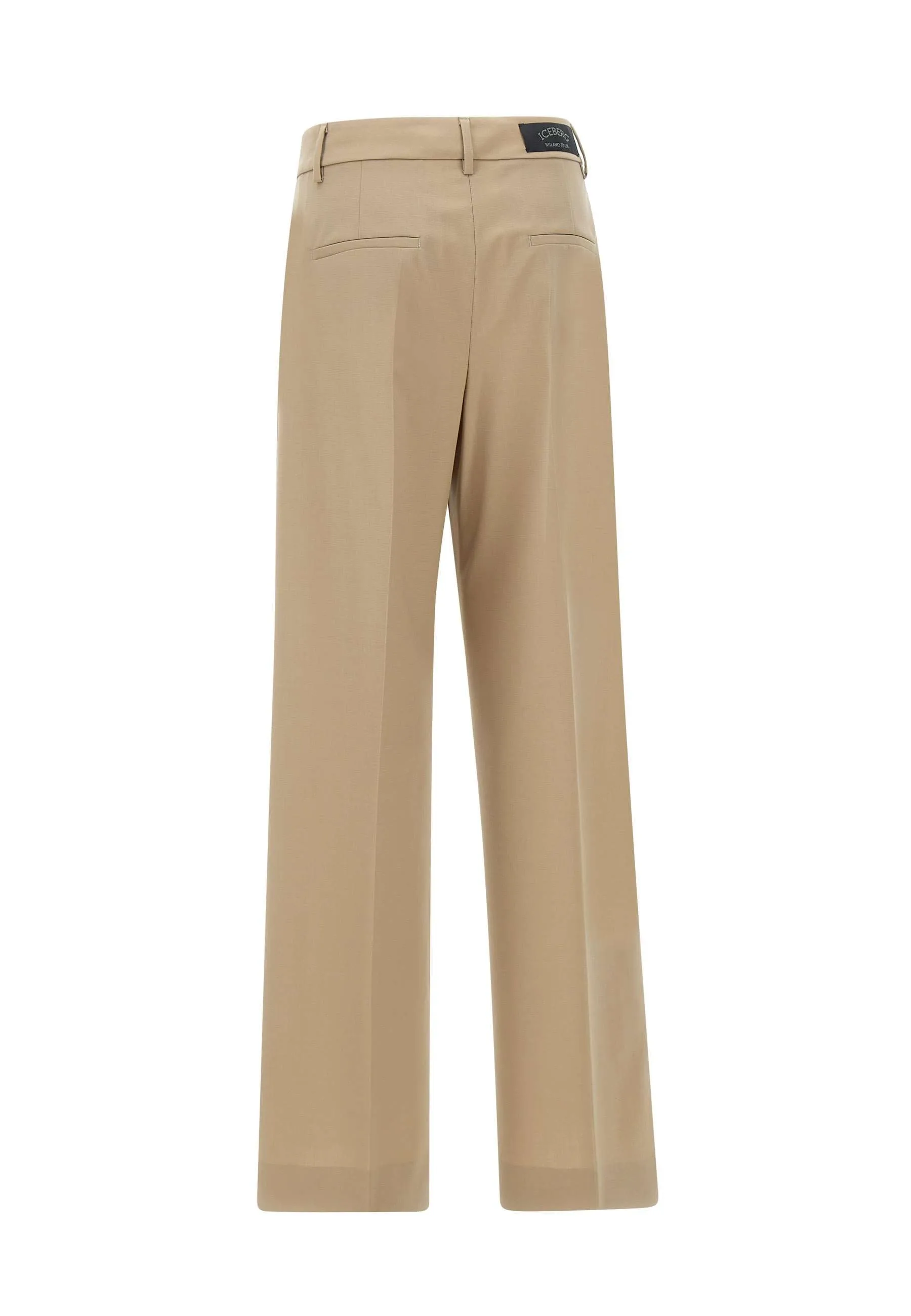 Cool Wool Wide Leg Trousers