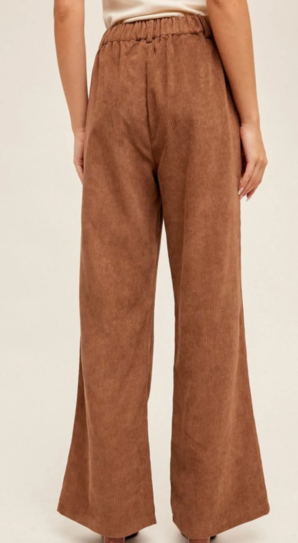 Corduroy flare pants