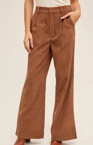 Corduroy flare pants