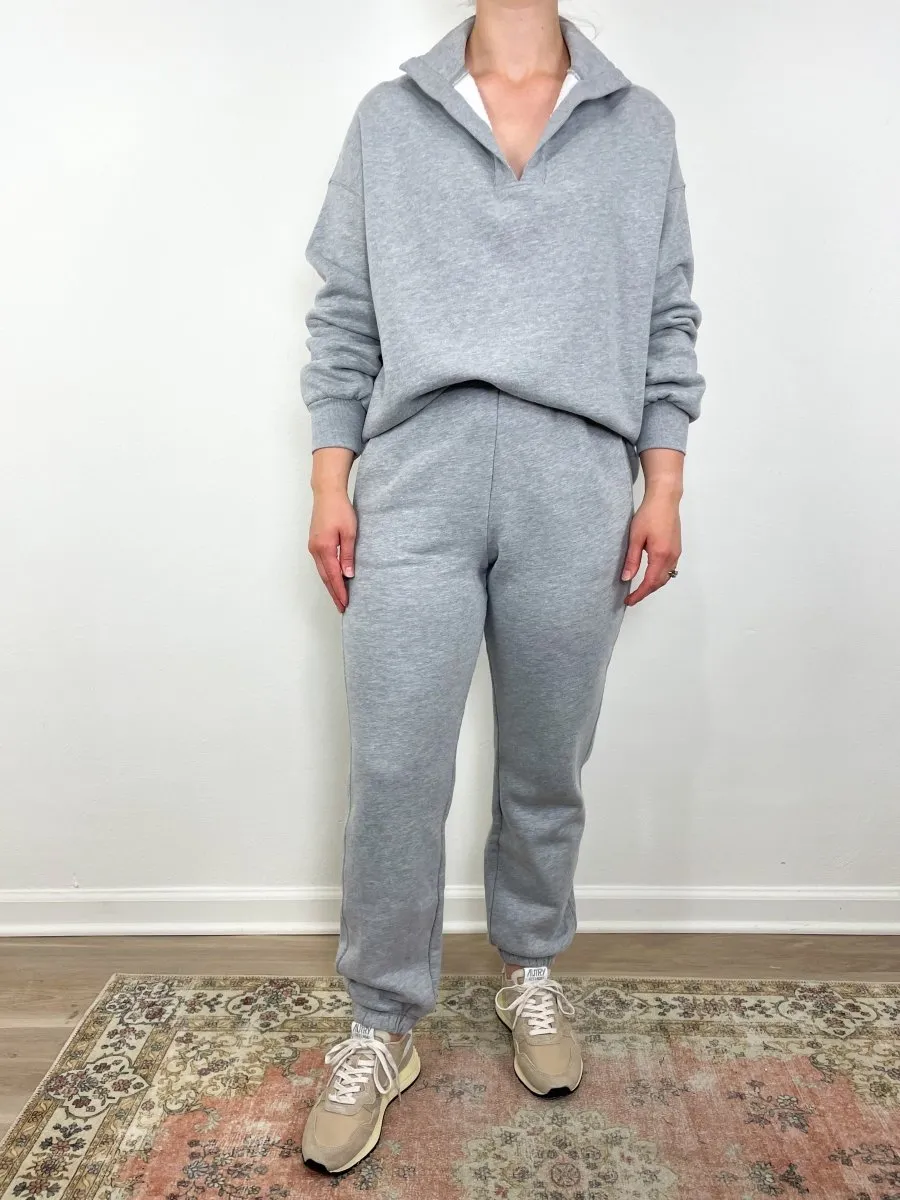 Davis Sweatpant in Heather Grey