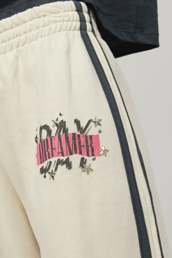 Daydreamer Starstudded Striped Sweatpants