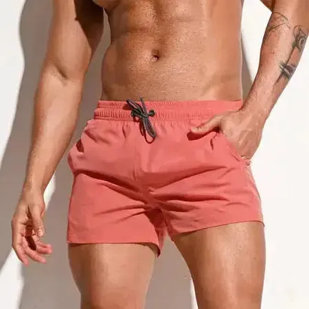 DESMIIT Men's Loose Swim Shorts Are Elastic and Comfortable