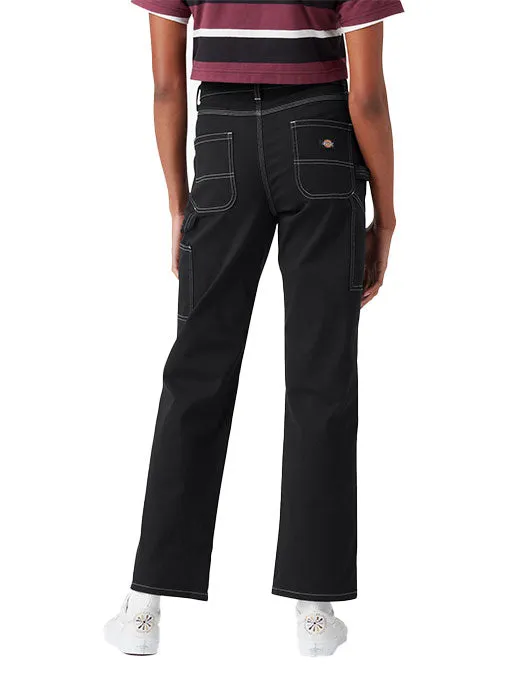 Dickies Women's High Waisted Carpenter Pant Black