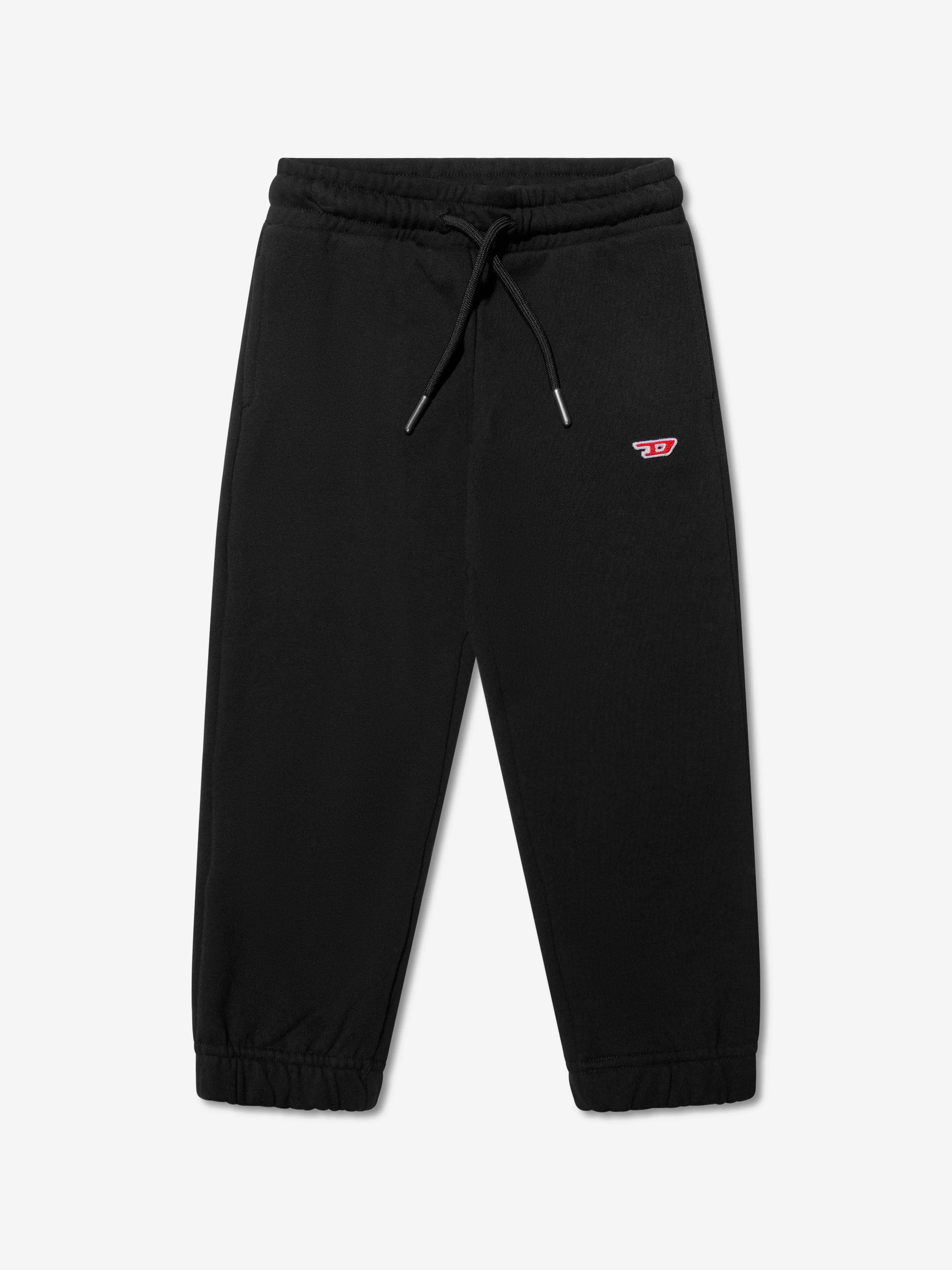 Diesel Kids Logo Joggers in Black