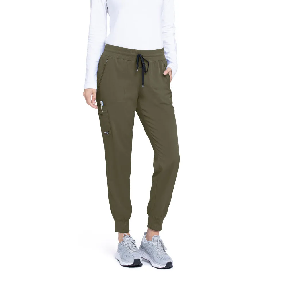 Eden 5-Pocket Mid-Rise Jogger Scrub Pant