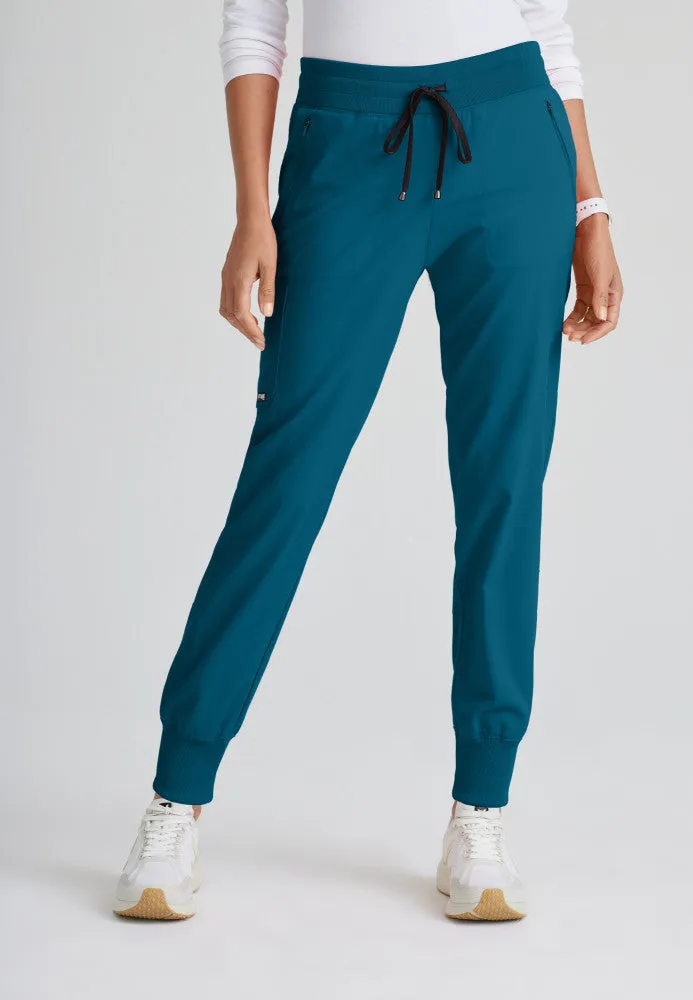 Eden 5-Pocket Mid-Rise Jogger Scrub Pant