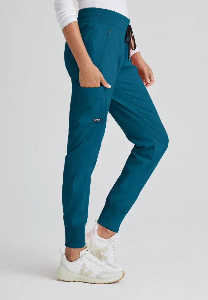 Eden 5-Pocket Mid-Rise Jogger Scrub Pant