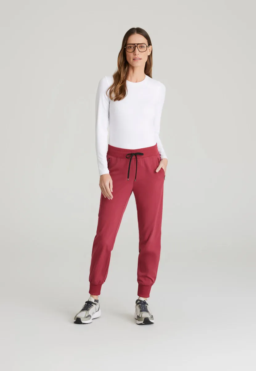 Eden 5-Pocket Mid-Rise Jogger Scrub Pant