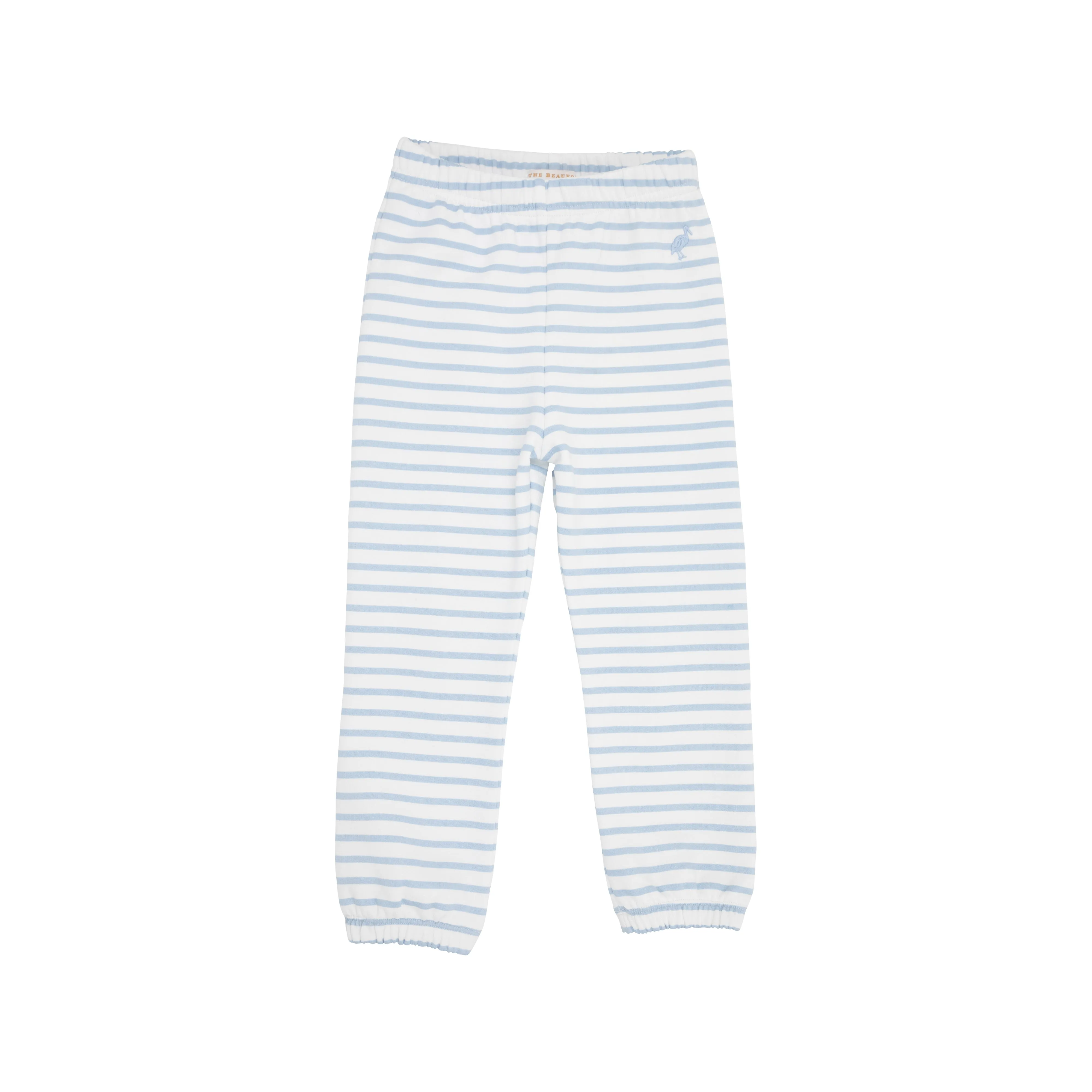 Gates Sweeney Sweatpants - Beale Street Blue Stripe with Beale Street Blue Stork