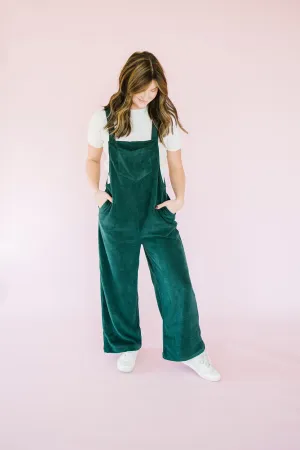 Grace Corduroy Wide Leg Overalls