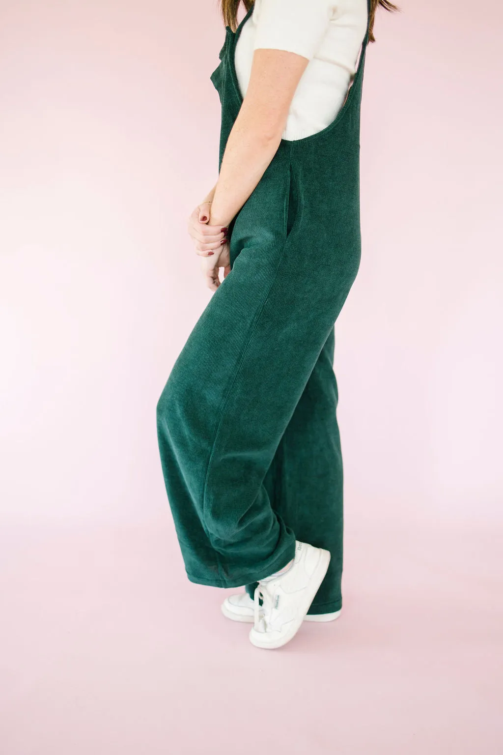 Grace Corduroy Wide Leg Overalls