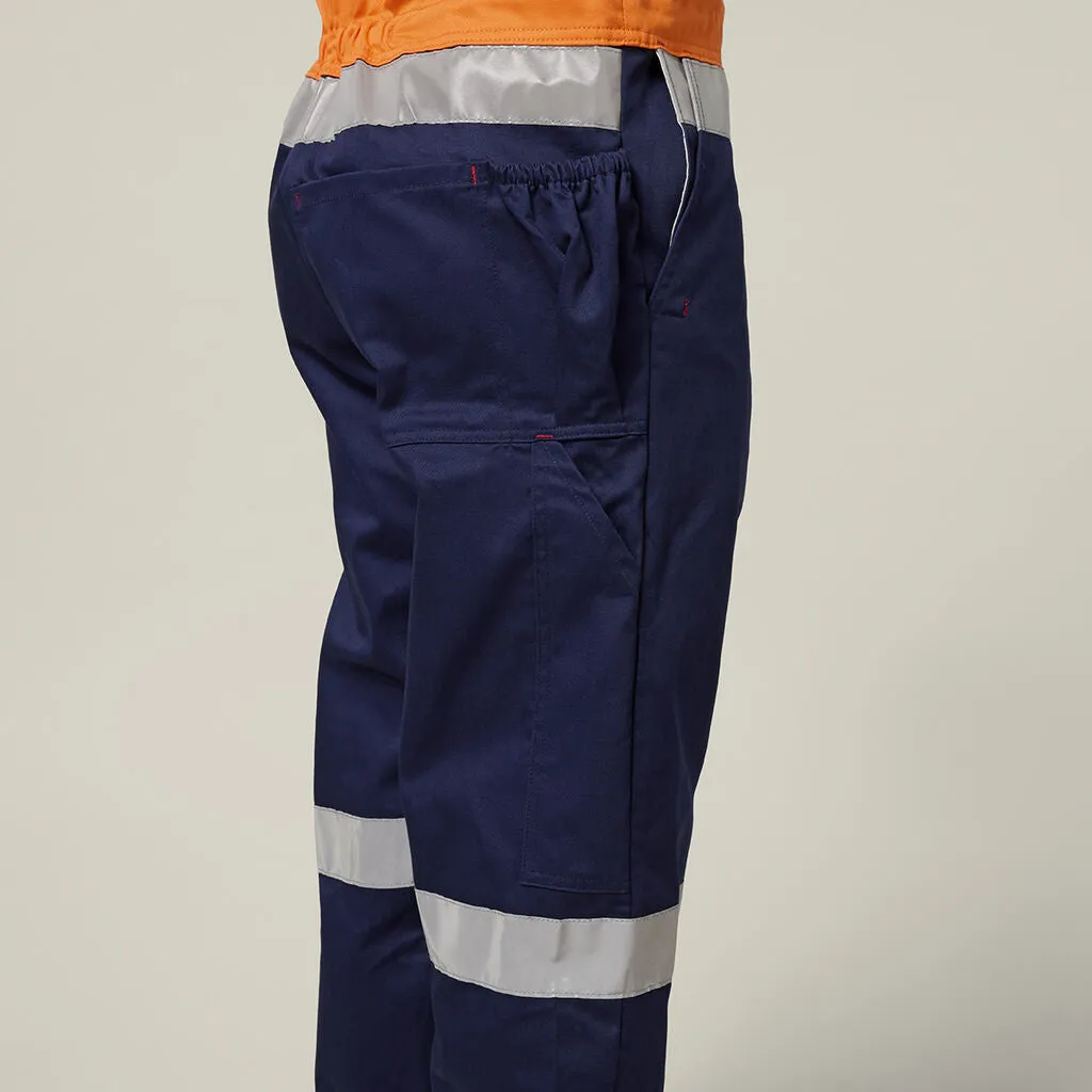 Hard Yakka Hi-Vis 2Tone Action Back Cotton Taped Overall (Y01055)