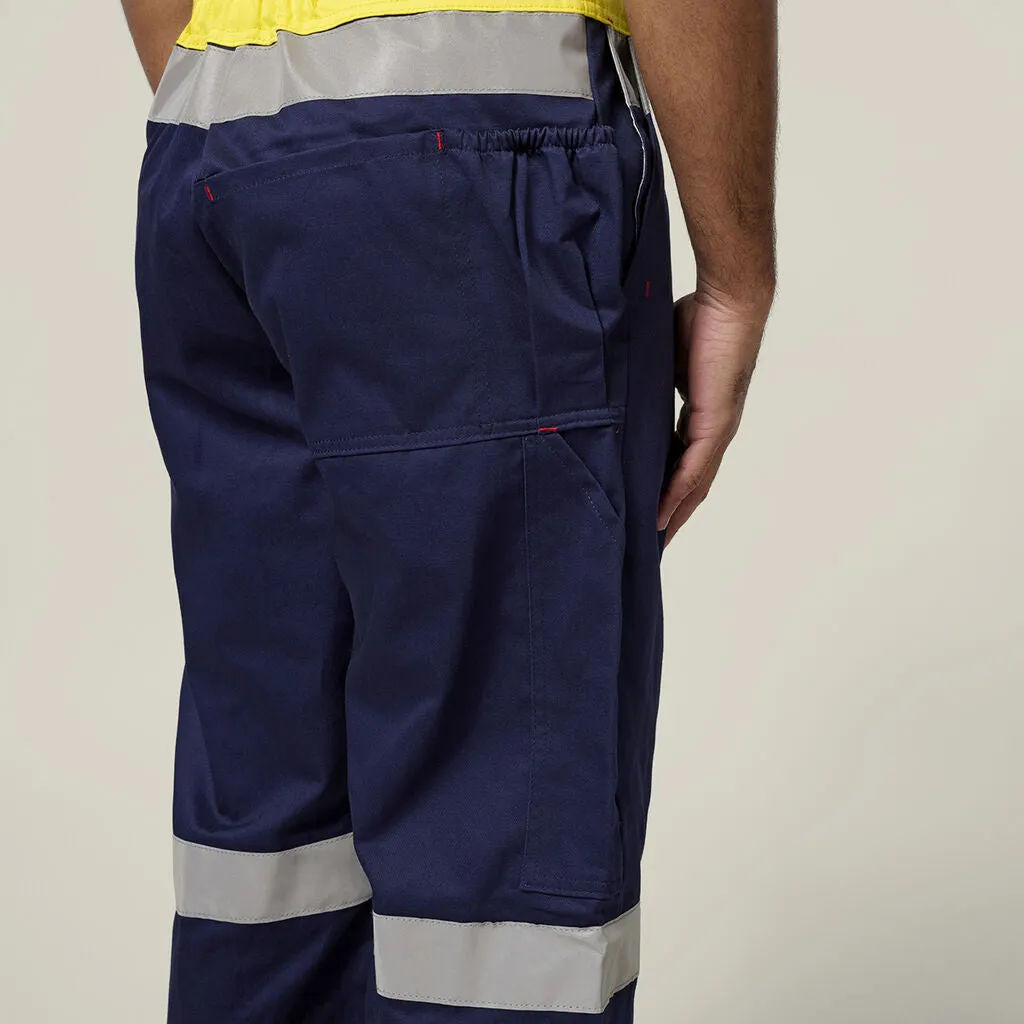 Hard Yakka Hi-Vis 2Tone Action Back Cotton Taped Overall (Y01055)