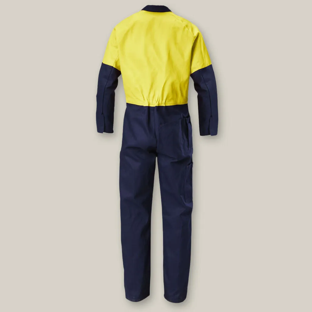 Hard Yakka Hi-vis 2Tone Cotton Drill Coverall (Y00270)