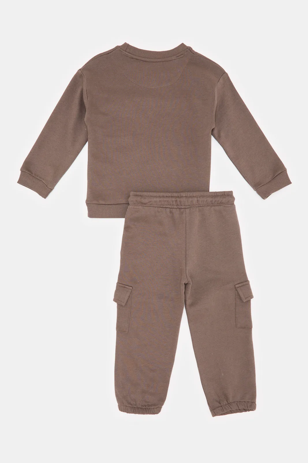 Infant Boys Charcoal Jogging Suit Set (2 Piece)