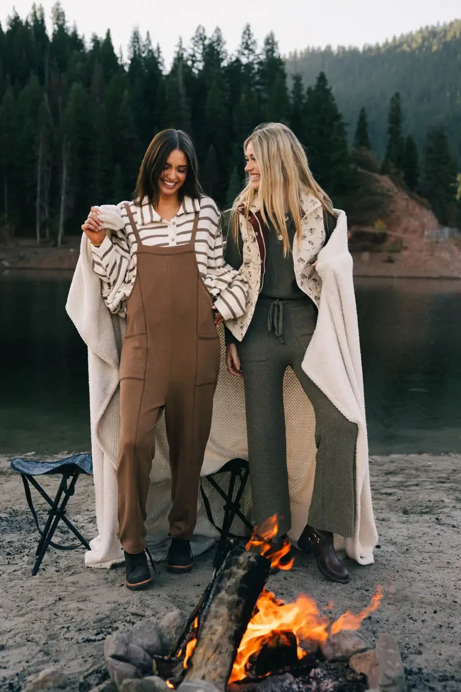 Kestrel Knit Overalls in Mocha