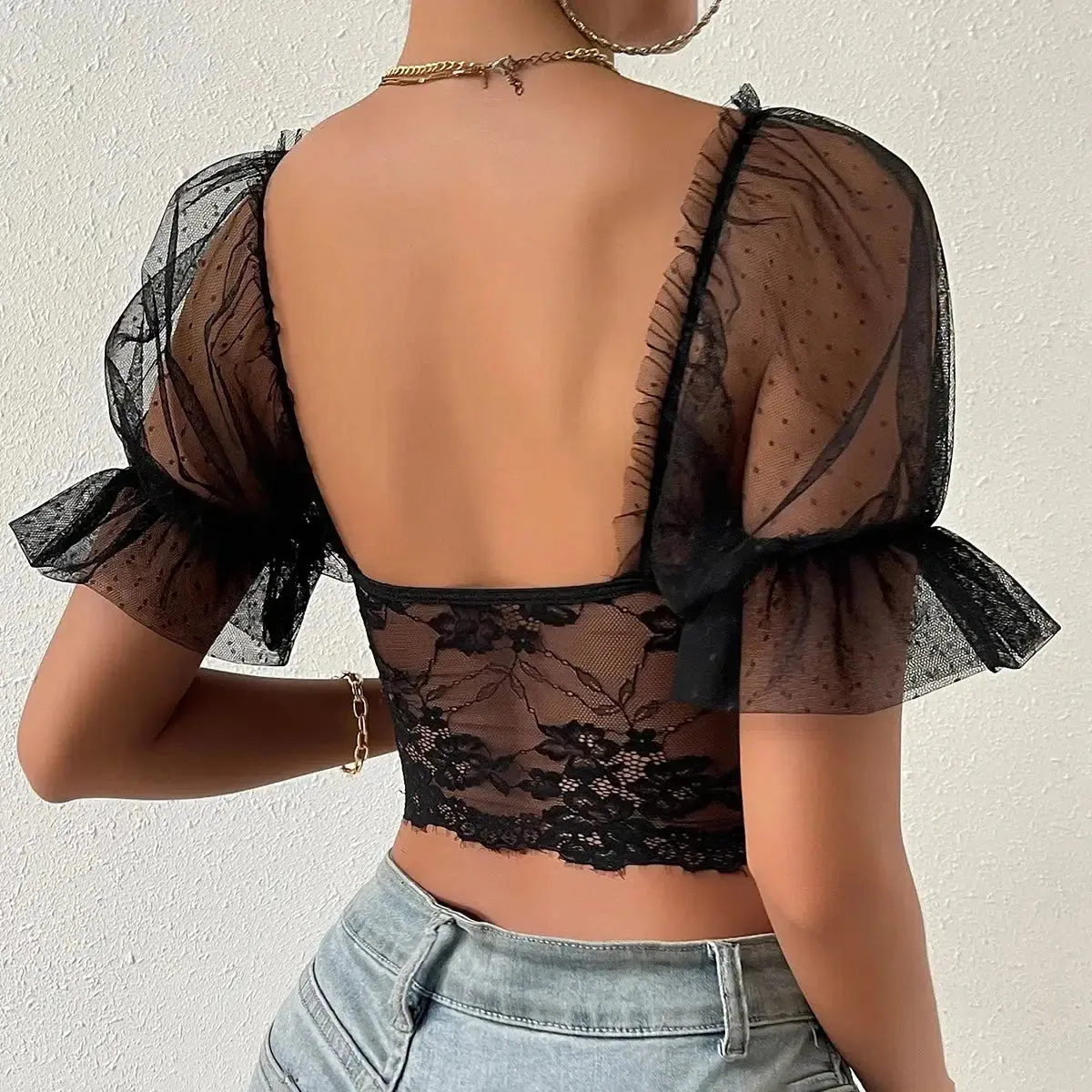 Lace Bustier Top