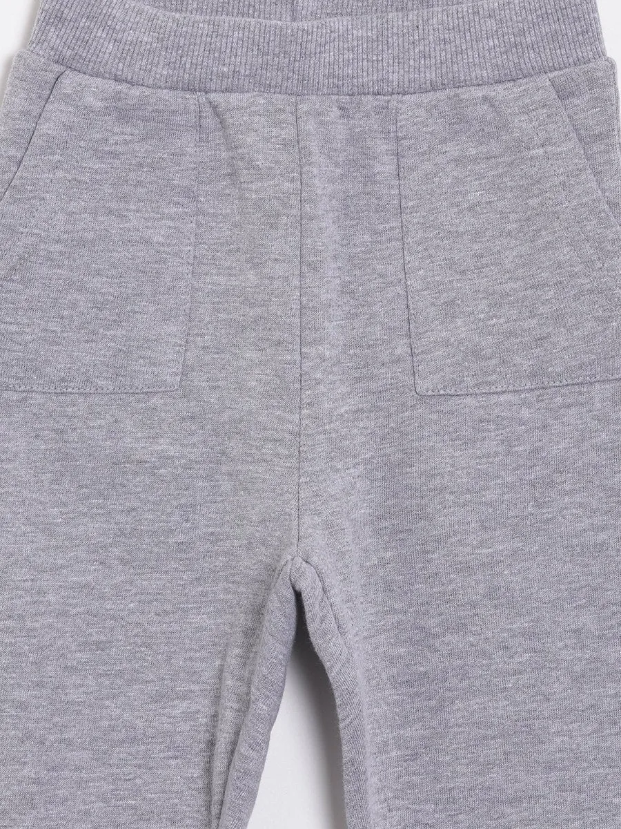 Little Surfer Hooded Sweatshirt and Grey Sweatpants Combo