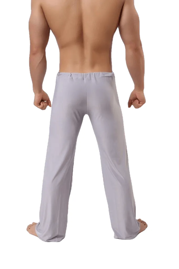 Man Long Pant Sleepwear Comfy Breathable Slip Trousers