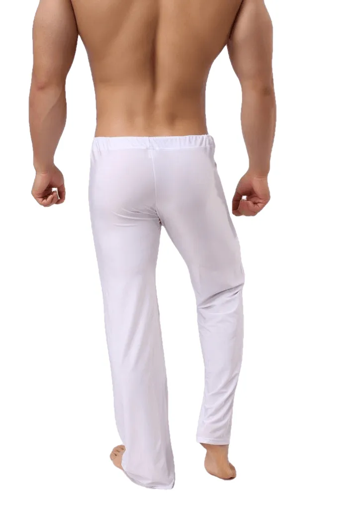 Man Long Pant Sleepwear Comfy Breathable Slip Trousers