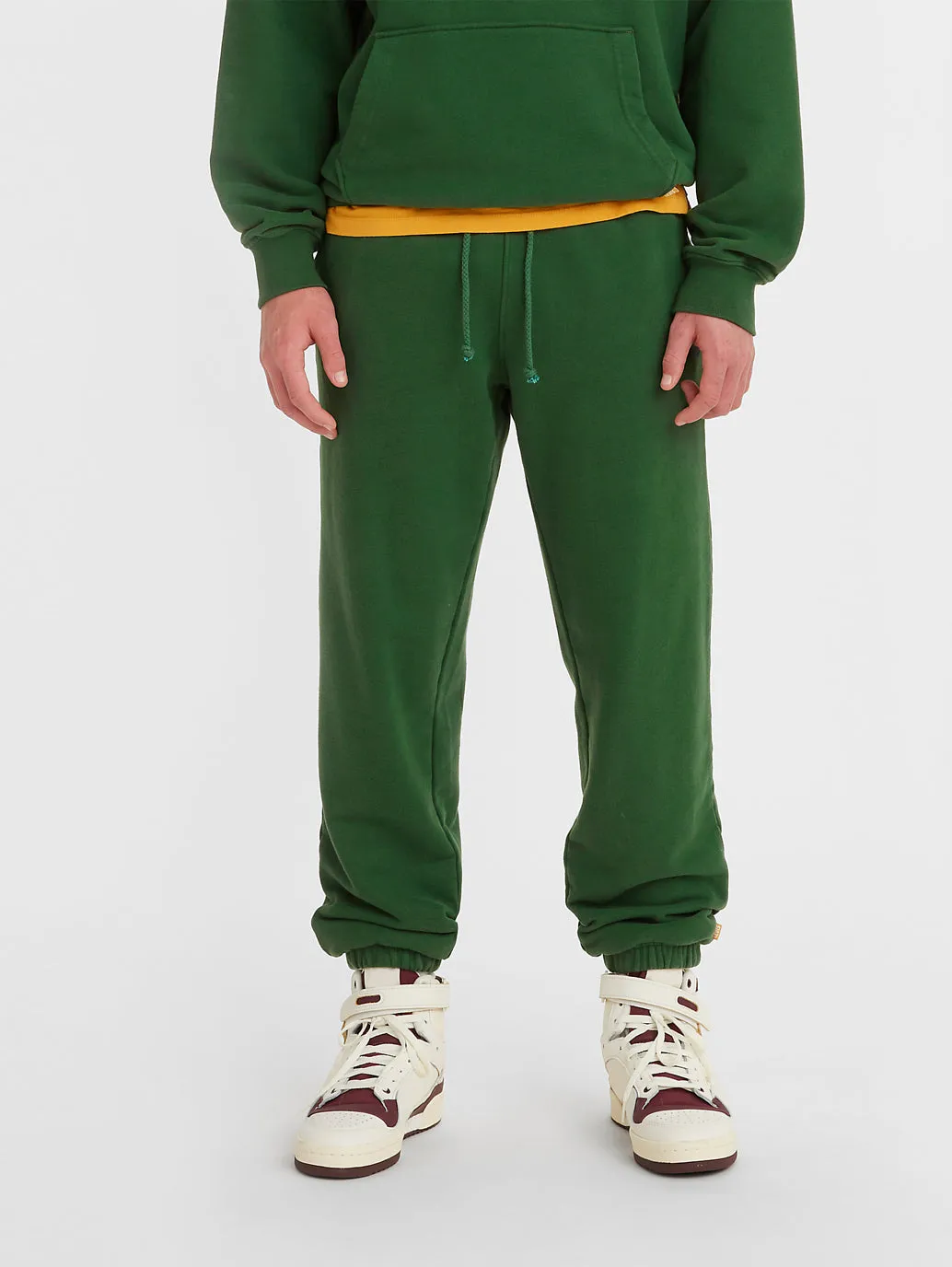 Men's Gold Tab Green Sweatpants