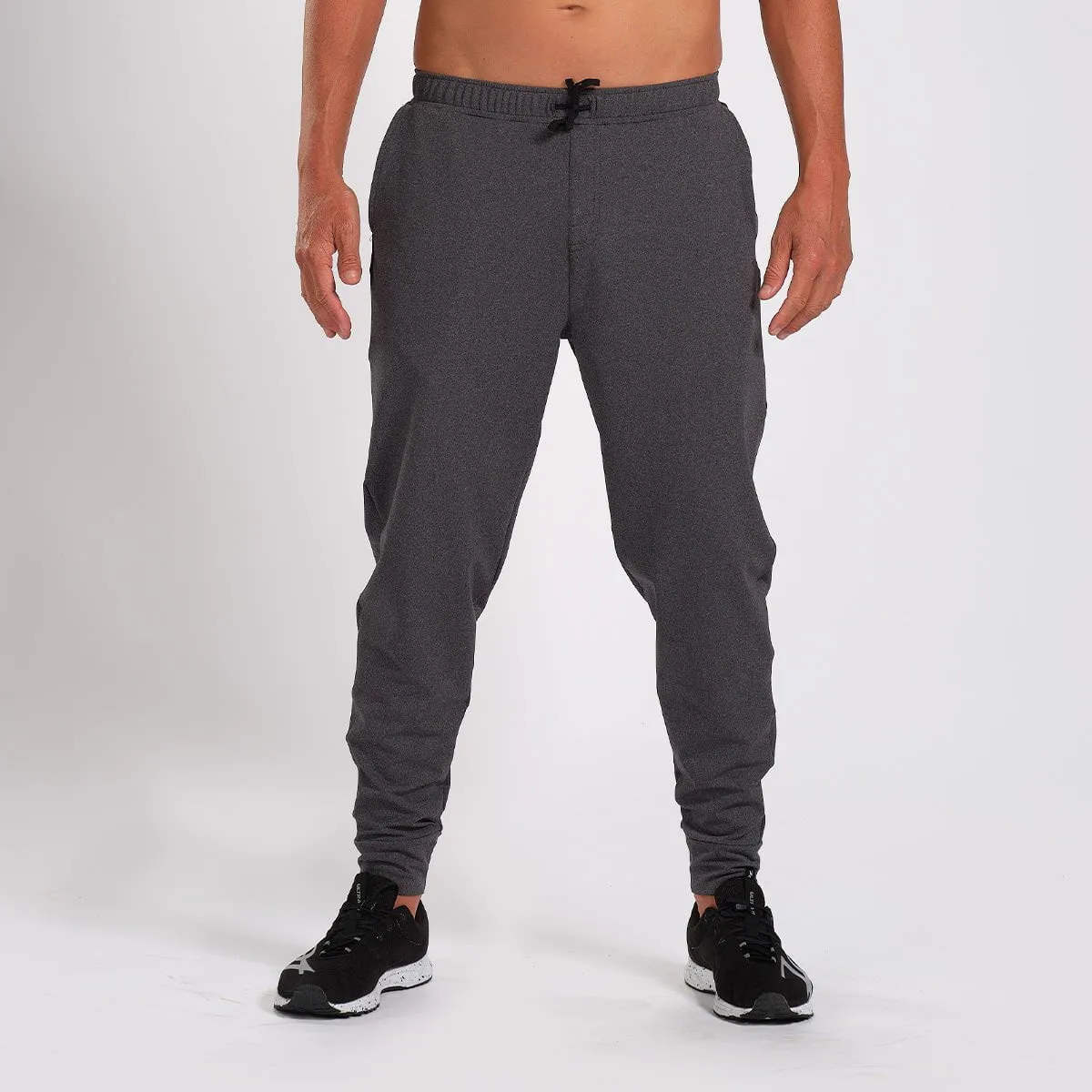 Mens LTD Run Heather Grey Jogger - Charcoal