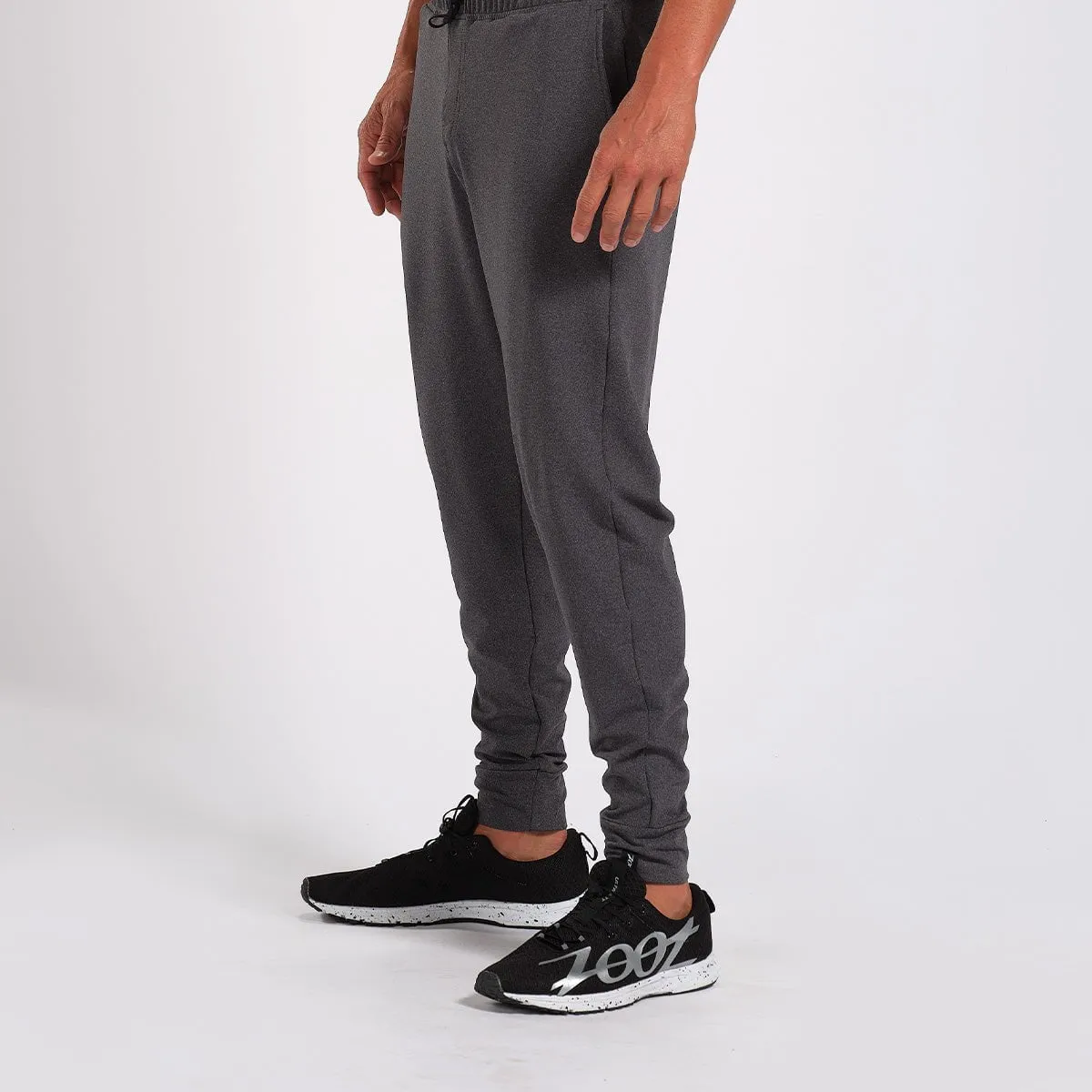 Mens LTD Run Heather Grey Jogger - Charcoal