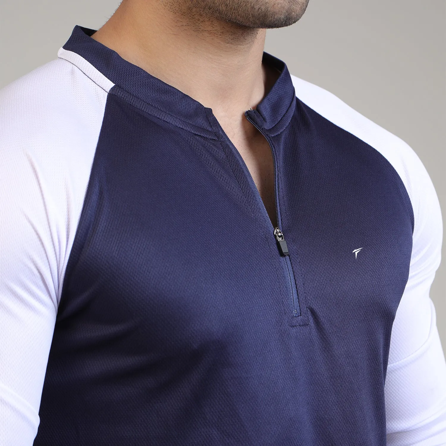 Navy And White Raglan Summer Tracksuit