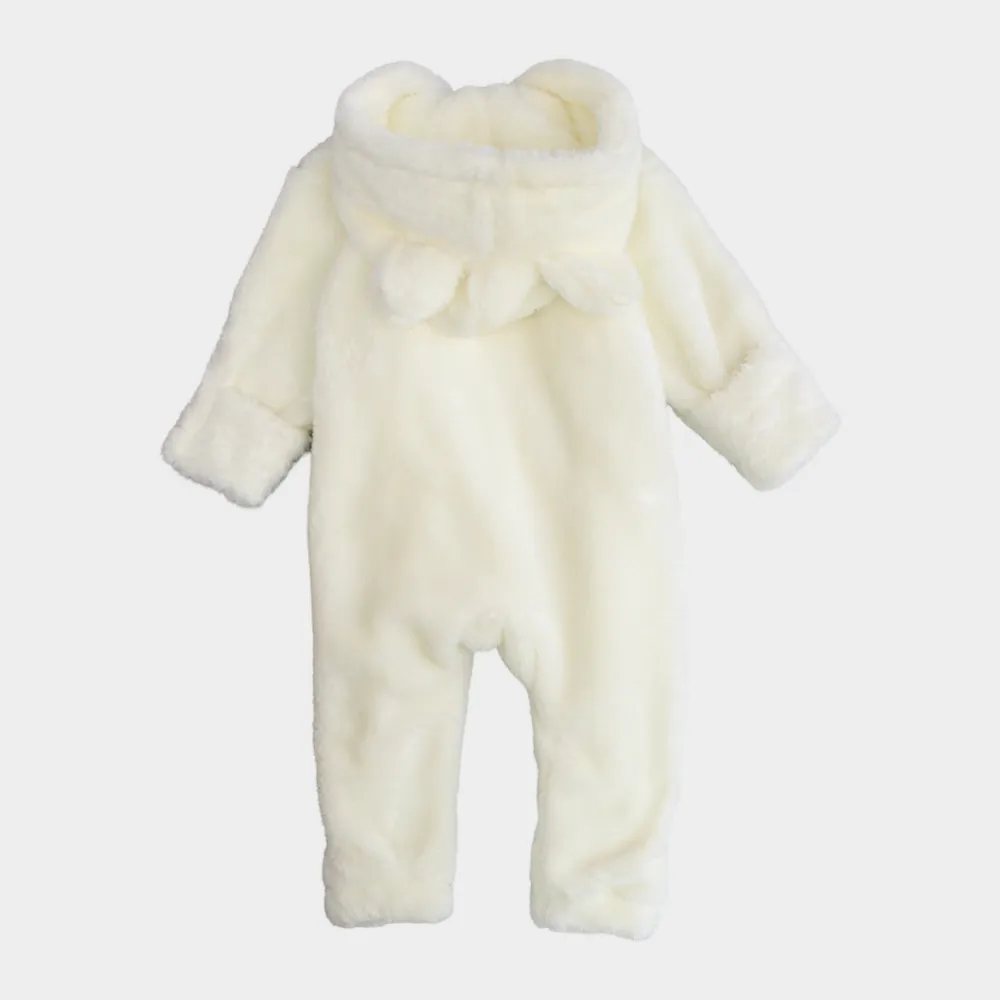 Offwhite Teddy Fleeced Hooded Onesie