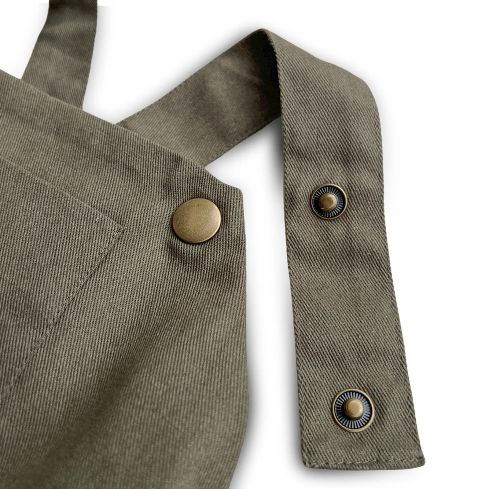 Organic River Rock Twill Overalls