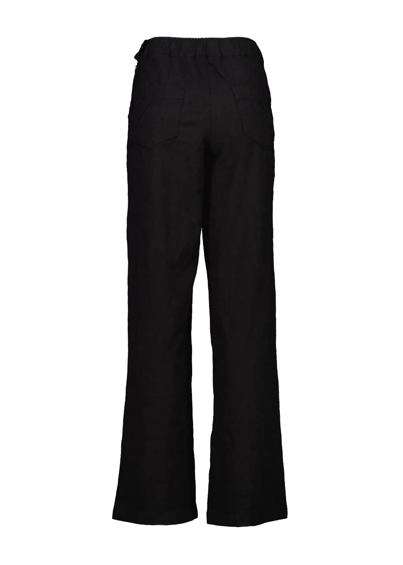 Peggy Long Pants Lino Black in Linen