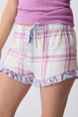 Plaid Stripes Short