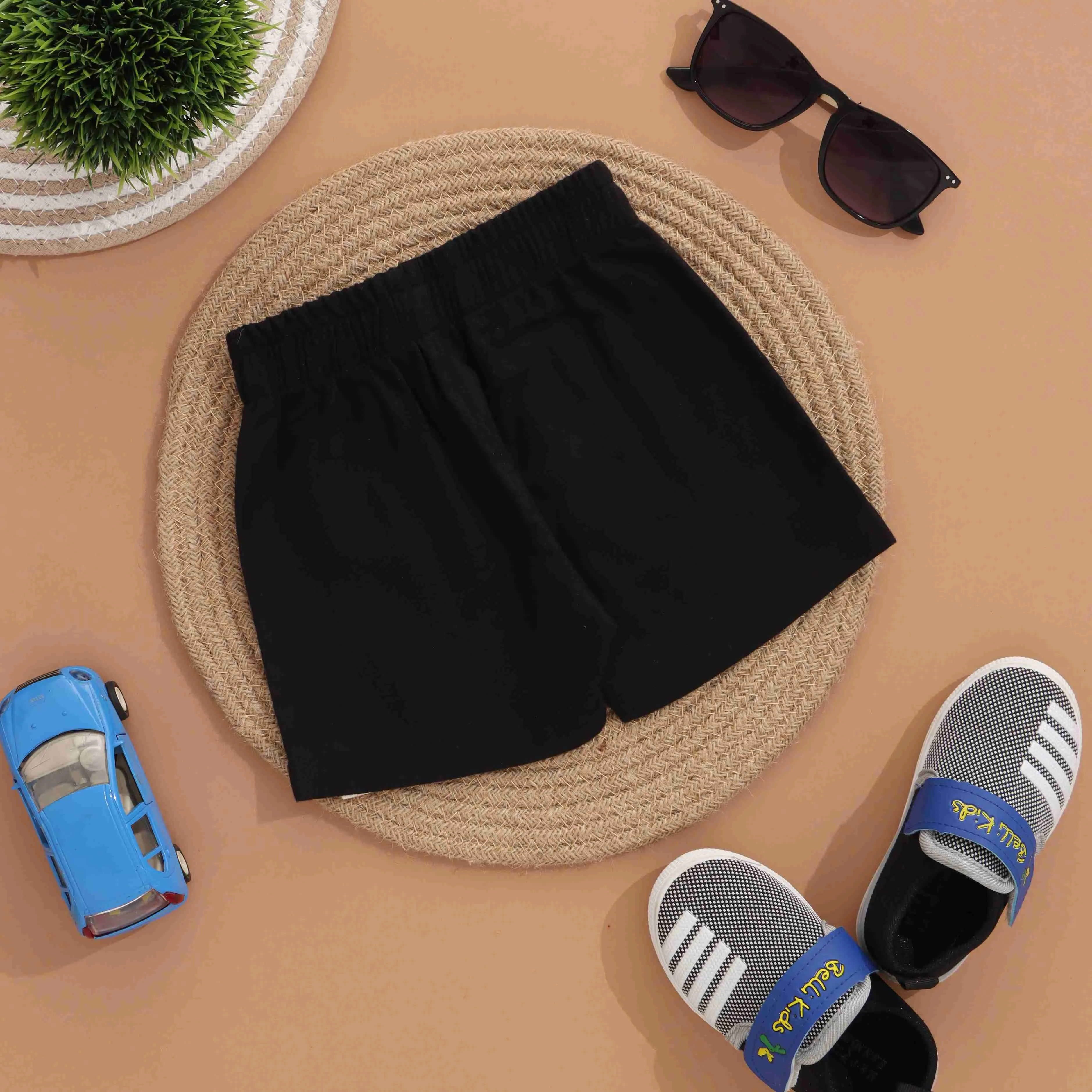 Playful Boys Comfortable Cotton Shorts - Essential Basics